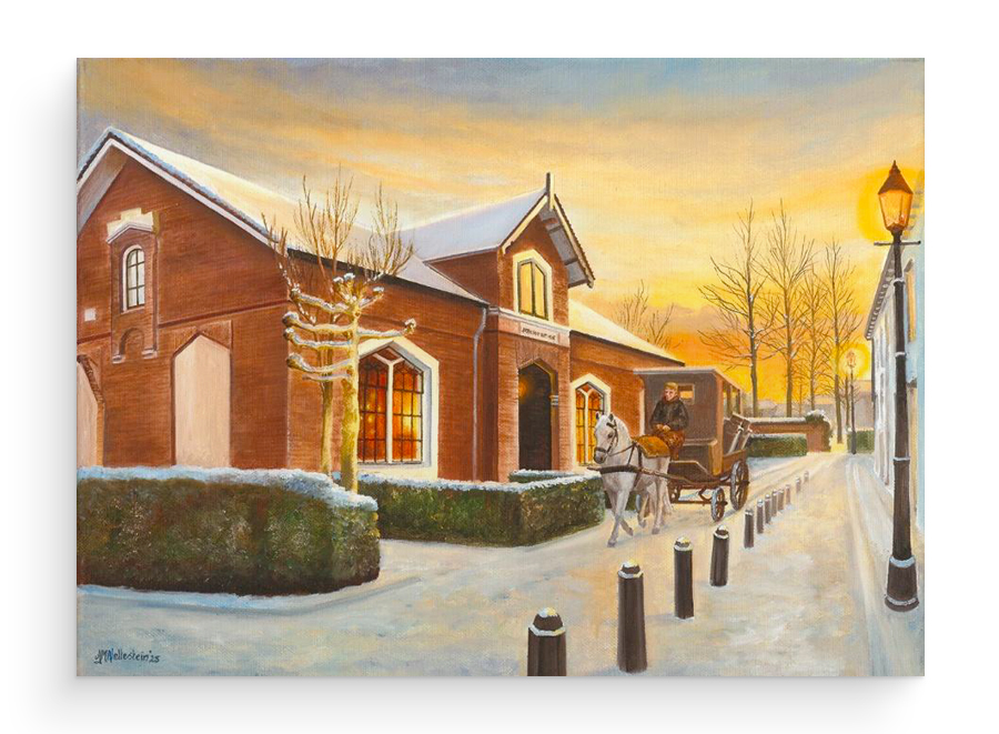 Kerstkaart-25 25 | Het oude ziekenhuis in Wageningen